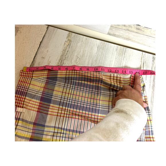 Polo Ralph Lauren Women's 6 multicolor lightweight plaid shorts flat front - Picture 2 of 6